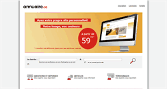 Desktop Screenshot of annuaire.ca